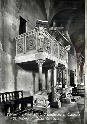Pistoia - Igreja de São Bartolomeu em Pantano - Púlpito de Guido da Como