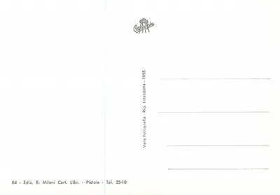 Pistoia - Igreja de S. Pietro maggiore - A Fachada (Restaurada em 1963) — Verso