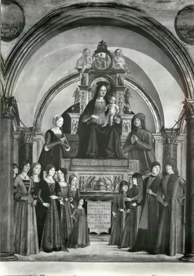 Bologna - Capela Bentivoglio - Família Bentivoglio — Lorenzo Costa, 1488