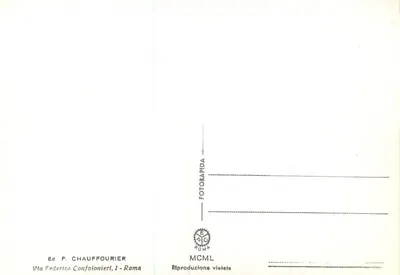 Statua Matki Rodzicielskiej — G. Borghèse — Wydawca P. Chauffourier, nr 1541 — Rewers