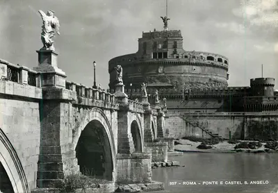 Roma - Ponte e Castelo de Sant'Angelo — E. Lichter Roma, n° 857