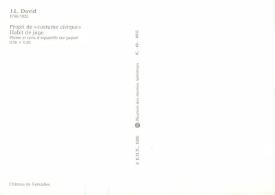 J.L. David — Project van burgerkleding — Paleis van Versailles — Achterkant