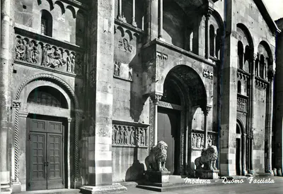 Modena - Fachada do Duomo — editor G. Pini, Milão