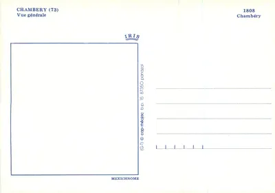 Chambéry (73) — Vista geral — IRIS — Verso