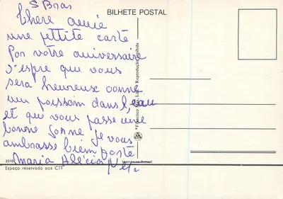 Kolorowe różyczki — Wesele — Francisco Mota, Lda. n°3310 — Rewers