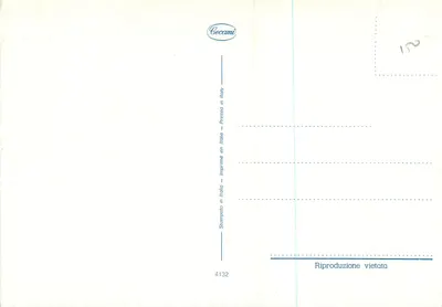 Natividade — cena com palmeiras — Ceccamini n°4132 — Verso