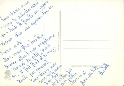 São João Batista e o Menino Jesus — Felizes Páscoas — editor N° 131 — Verso