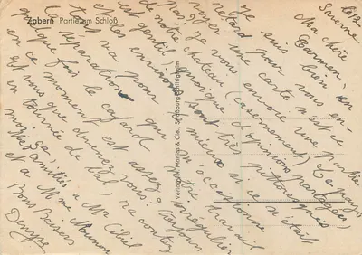 Zabern - Część z zamku — wydawca W. Manias & Cie., Strasbourg — Rewers
