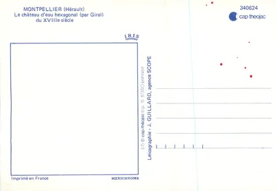 Montpellier (Hérault) — Hexagonalny zbiornik wodny z XVIII wieku — J. Guillard, agencja SCOPE — Rewers