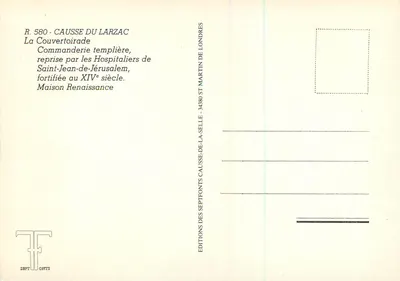Causse du Larzac — La Couventoirade — Éditions Septfontis — Verso
