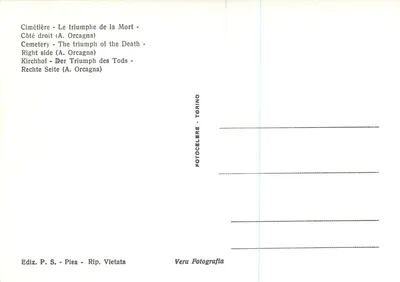Pisa - Camposanto - Trionfo della Morte - Część prawa (A. Orcagna) — Rewers