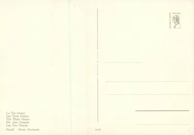 Trzy Gracze — fresk rzymski — Beatrice Deste, n°10773 — Rewers