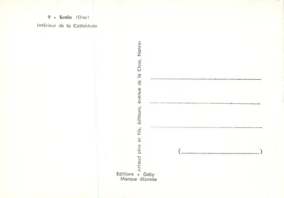 Wnętrze katedry — Senlis (Oise) — Wydawnictwo Gaby — Rewers