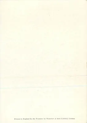 Pátio de uma Casa Holandesa — P. de Hooch — National Gallery, Cartão n° 1034 — Verso