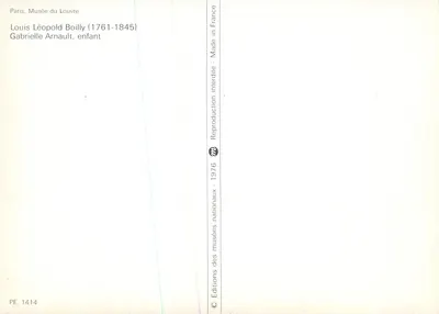 Gabrielle Arnault — dziecko — Wydawnictwo Muzeów Narodowych, PE. 1414 — Rewers