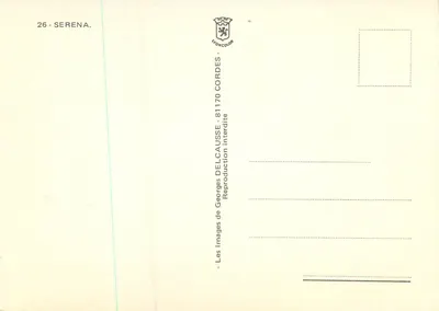 Sérèna — Georges Delcausse — Edizione Étoncolor — Verso