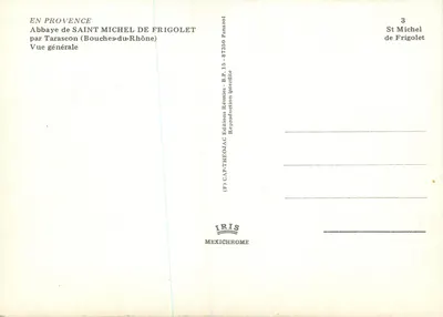 Abbaye de Saint-Michel de Frigolet — Widok ogólny — IRIS Mexichrome — Rewers