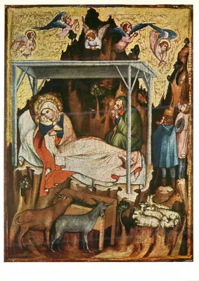 Natividade — obra de um mestre austríaco por volta de 1340 — Kunstverlag Oesterreich