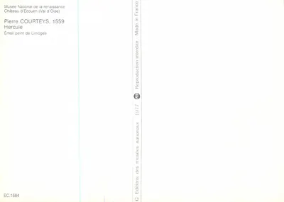 Hércules — Émail de Pierre Courteys, 1559 — Éditions nationaux, 1977 — Verso