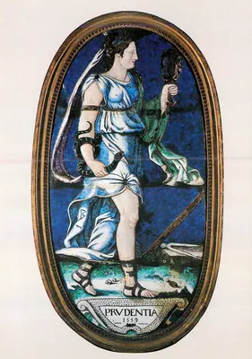 Prudência — 1539 — Pierre Courteys, Émail de Limoges