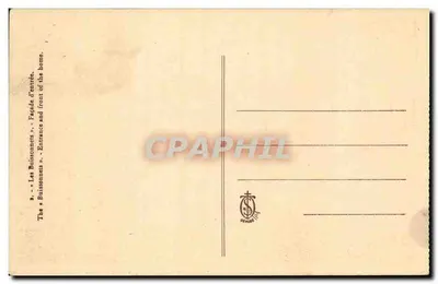 Les Buissonnets — Entrada e fachada — Depositado — Verso