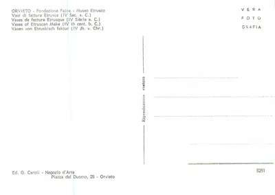 Vasos de arte etrusca — IV século a.C. — Fundação Faina, Orvieto — Verso
