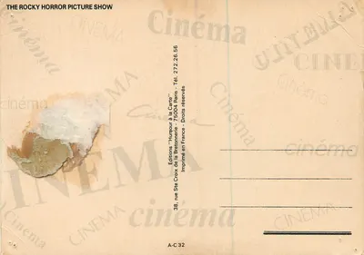 As Lábios — The Rocky Horror Picture Show — Estilo A, 75/127 — Verso
