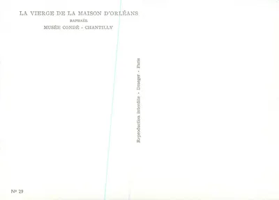 Niewiasta z Domu Orléans — Raphaël — Muzeum Condé, Chantilly — Nr 29 — Rewers
