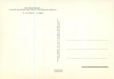 Saint-Martin-de-Crau — A Igreja — Estel — Verso