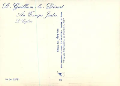 St-Guilhem-le-Désert — Kościół — J. Fassard, 1856 — Rewers