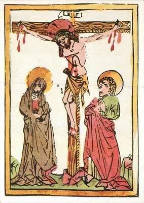 Crucificação — cena religiosa — Kunstverlag Abtei