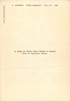 Marea Montante — Manessier — Colección Brache, París — 1954 — Reverso