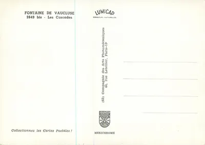 Fontaine de Vaucluse — Wodospady — LUMICAP — Rewers