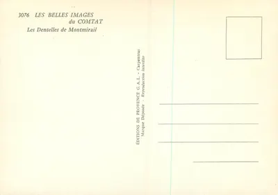 As Dentelhas de Montmirail — Montanhas calcárias e trilha — Edições de Provença G.A.L. n° 3076 — Verso