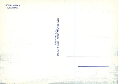 Les Arènes — Nîmes — Spółka P. E. C. Marsylia — Rewers