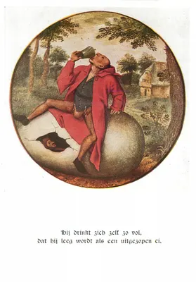 Homem bebendo em uma bola — P. Brueghel — Nr. 169