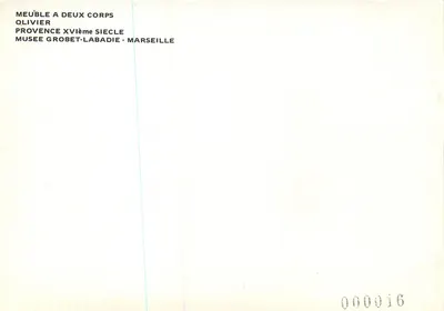 Móvel de dois corpos — Olivier, século XVI — Museu Grobet-Labadié, Marselha — Verso