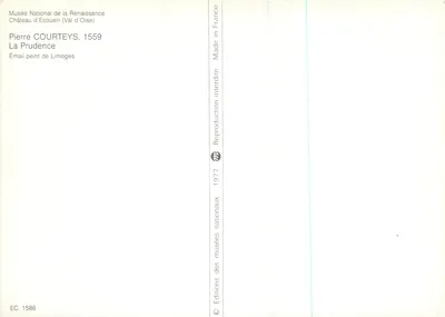 Voorzichtigheid — Email van Pierre Courteys, 1559 — Nationaal Museum van de Renaissance, Kasteel d'Écouen — Achterkant