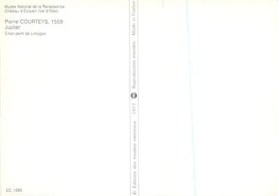 Júpiter — Émail de Limoges — Pierre COURTEYS, 1559 — Verso
