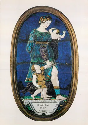 A Caridade — Émail de Limoges — Pierre Courteys, 1559 — Éditions des musées nationaux