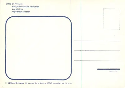 Abdij van Sint-Michaël van Frigolet — Algemene uitzicht — Edities van Frankrijk — Achterkant