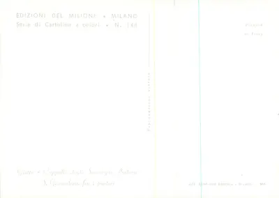S. Gioacchino wśród pasterzy — Giotto — Wydawnictwo Del Milione, seria N. 148 — Rewers