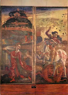 Ferrara - Museu da Catedral - A lenda de São Jorge por Cosmé Tura (século XV)