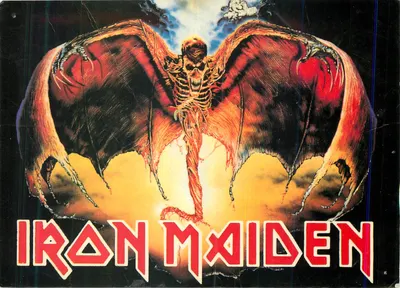 Iron Maiden — Esqueleto de morcego — E.E.C. série 1439