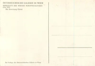 A Última Dor de Cristo — A Última Dor de Cristo — Obra da Werkstatt do Wiener Schottenaltar, cerca de 1470 — Verso