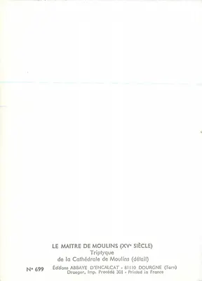 La Vergine — dettaglio — Éditions ABBAYE D'ENCALCAT, n° 699 — Verso