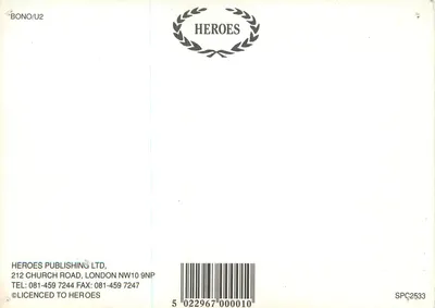 Bono — entrevista — Heroes Publishing Ltd, série BONO/U2 — Verso