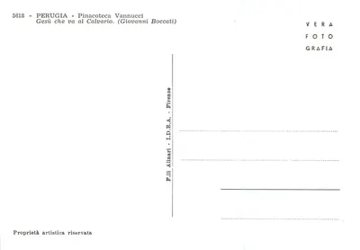Jesus auf dem Weg zum Kalvarienberg — Pinacothèque Vannucci — Serie 5618 — Rückseite