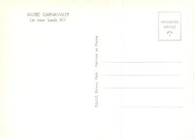 Cour Louis XIV — Muzeum Carnavalet — Bulloz, Paryż — Rewers