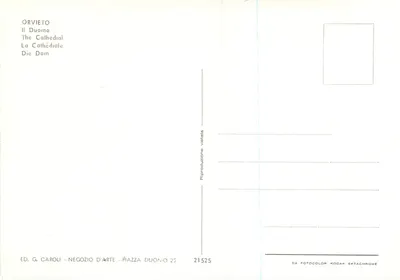 Orvieto — Katedra — Wyd. G. Caroli, nr 21525 — Rewers
